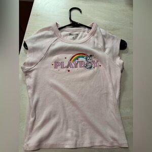 Playboy Bunny Baby Tee Size M